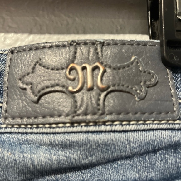 Miss Me Jeans Womens Signature Boot  Cut Distressed Medium Faded Sz 27 - Picture 6 of 6